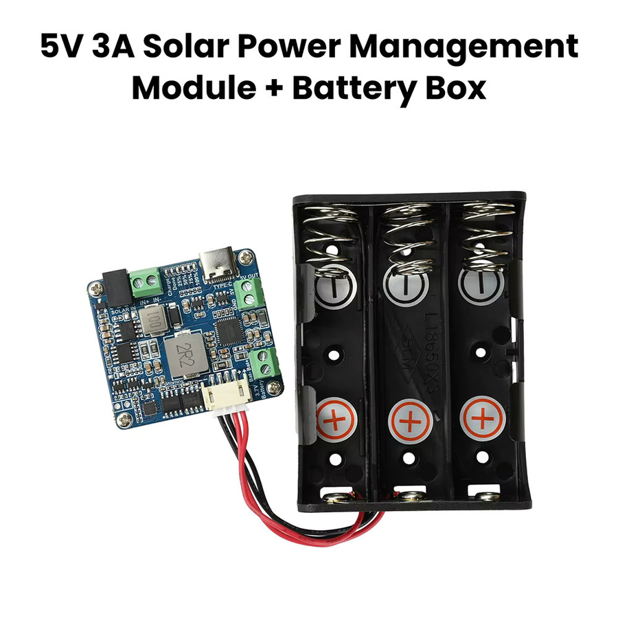 Solar Power Manager Modul D in Blau für Arduino, Jetson und Raspberry Pi zum Laden von Li-Akkus mit 5V 3A Ausgang für 6 bis 24V Solarmodule - Bild 2