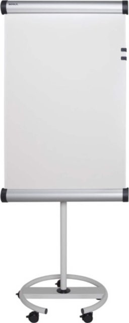 MAUL Flipchart MAULsolid mit Rundfuß flip2use, mobiles Whiteboard in Grau für Professionals - Bild 1