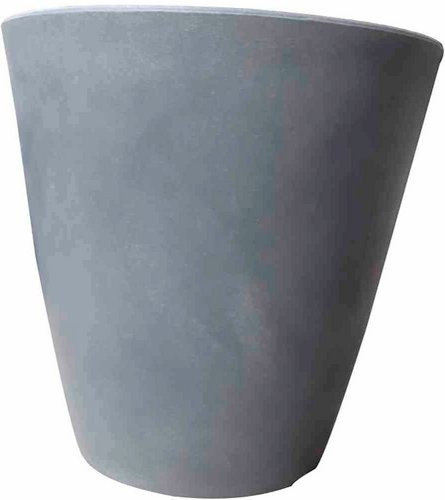 Rundes Pflanzgefäß Bilbao von SIENA GARDEN aus Kunststoff in Grau, Durchmesser: 50,0 cm, Höhe: 48,5 cm - Bild 1