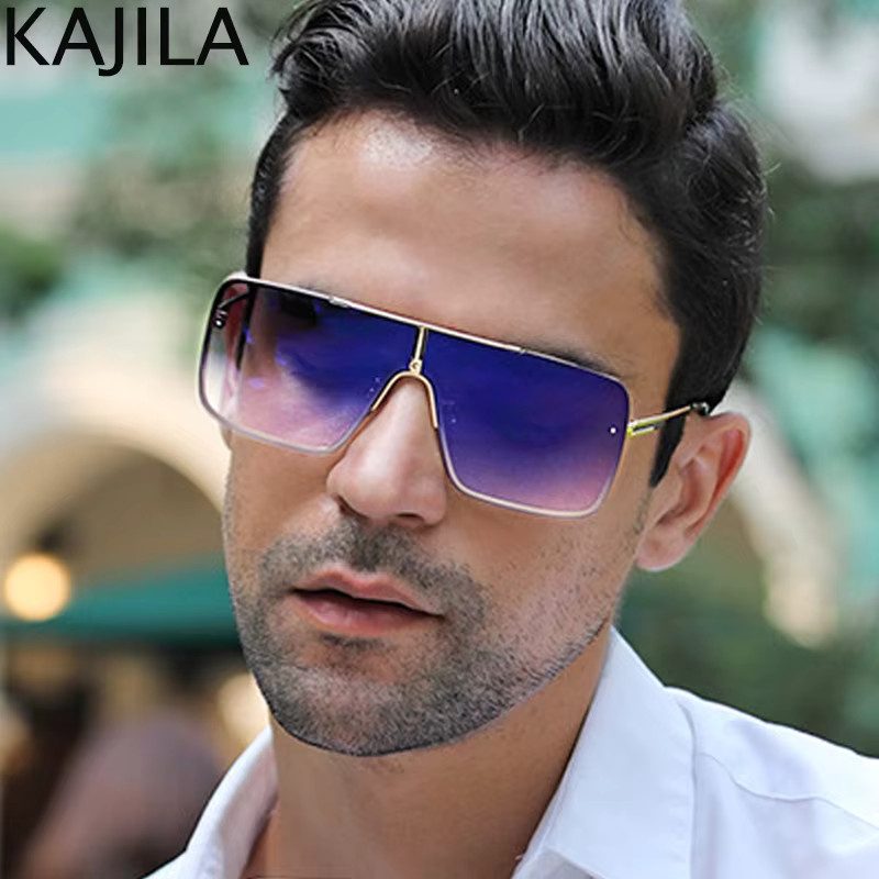 Kajila Sonnenbrille Steampunk, randlos, square, Metall, Herren - Bild 2