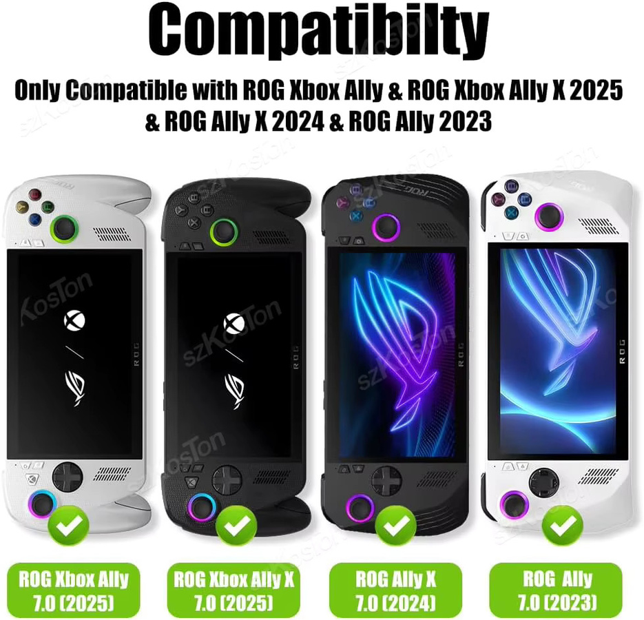 Gehärteter Displayschutz aus Glas für ASUS ROG Ally X und ROG Ally 2025, transparent, kratzfestes Gaming-Zubehör - Bild 6
