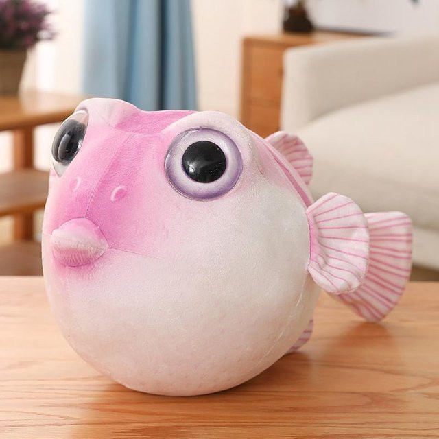 Yiran Health & Beauty Kugelfische Kuscheltiere, Plüschtier, 26cm - Bild 1
