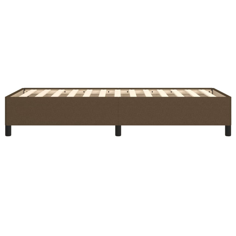vidaXL Bettgestell gepolstert in Braun aus Stoff, B/T/H: 90 x 190 x 35 cm - Bild 2