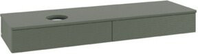 V&B Waschtischunterschrank Antao mit Frontstruktur in Grau, B: 160 cm, T: 50 cm - Bild 1