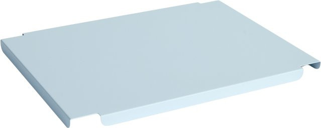 HAY Colour Crate Deckel M Blau mit Deckel und Stapelfunktion - Bild 1