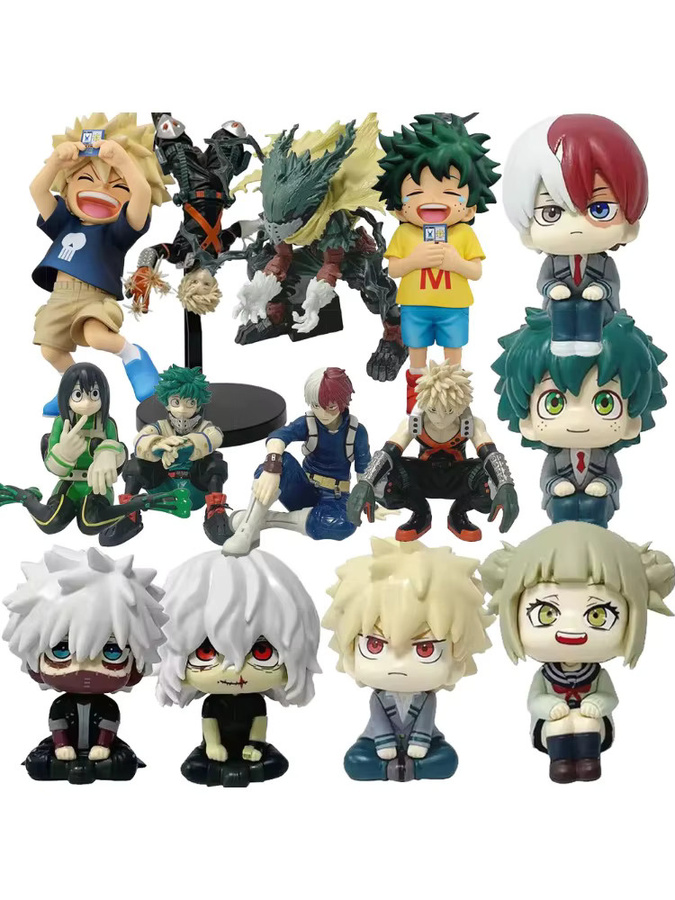 Bandai My Hero Academia Midoriya Izuku Bakugou Katsuki Ochaco Uraraka Q-Version, Einzelfigur - Bild 6