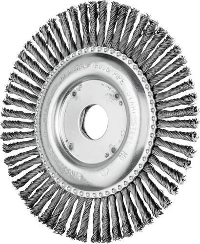 PFERD TOOLS Pipeline Rundbürste RBG gezopft für Winkelschleifer, Durchmesser: 150 mm, Bohrung: 22,2 mm, Drahtstärke: 0,50 mm, Farbe: Silber - Bild 1