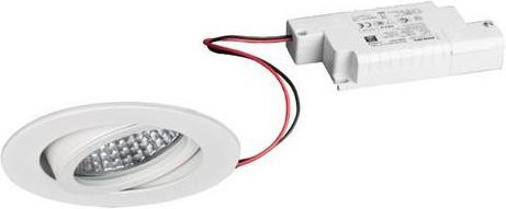 Brumberg LED-Einbauleuchte rund in Strukturweiß, 6W, Warmweiß, dimmbar - Bild 1