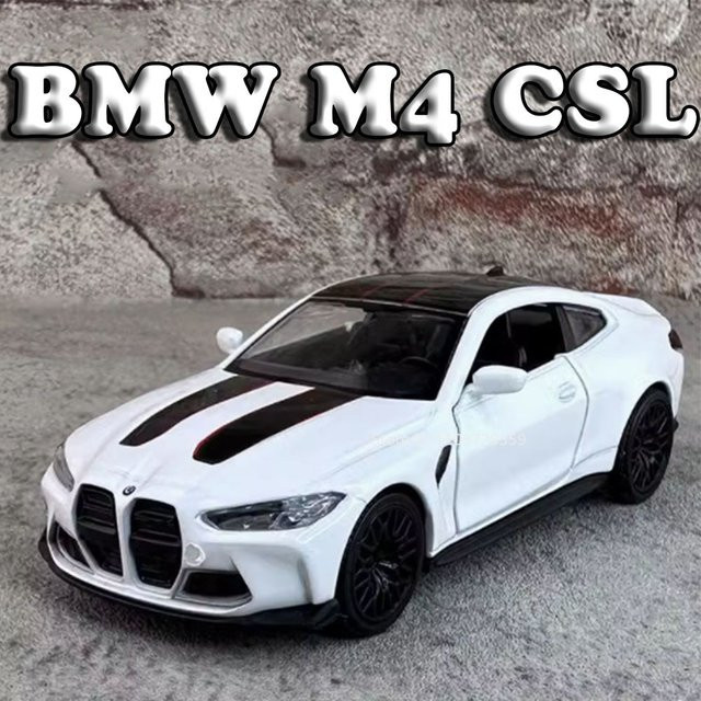 MAKEDA BMW M4 CSL M3 1987, Modellauto, 1:36, Metall, Weiß - Bild 1