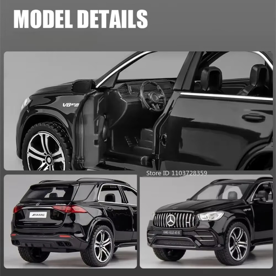 MAKEDA GLE 63S C260L Spielzeugauto, 1:32, Metall, mit Licht und Sound - Bild 3