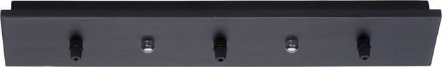 Just Light Baldachin 3-flammig in Schwarz im Vintage-Design - Bild 1