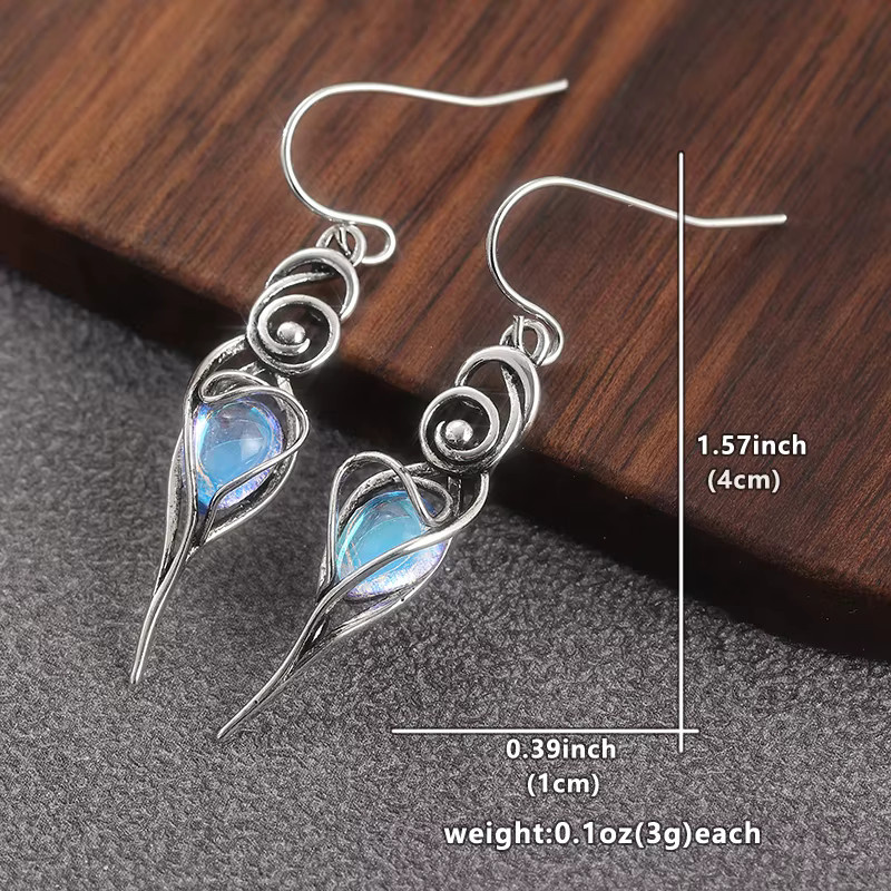YoYo Ohrringe, Blau, Zirkonia, Silber, Damen - Bild 5