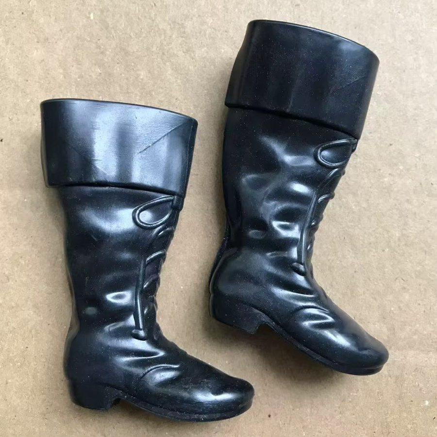 ROUND YUAN Puppenschuhe Stiefel, Puppenzubehör, Weiß Braun Schwarz Goldfarben, Kunststoff - Bild 3