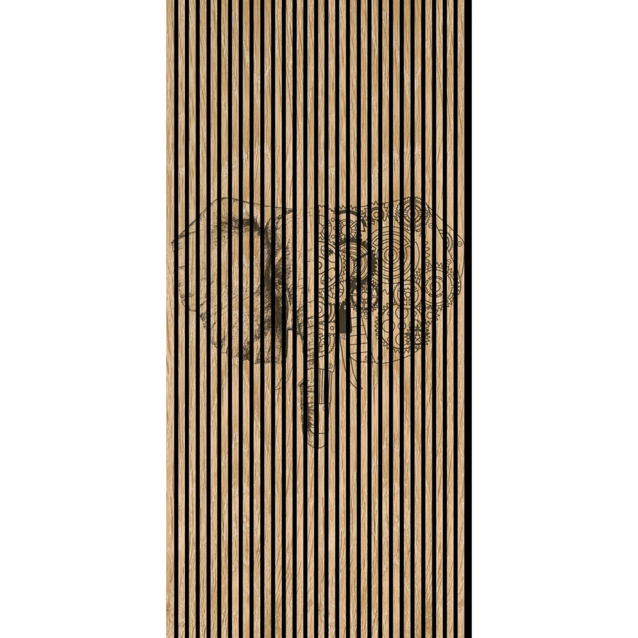FN Acustico Akustikplatte Elefant in Bunt aus PET und MDF mit modernem Design, H x B x T: 2.400 x 1.133 x 19 mm - Bild 2