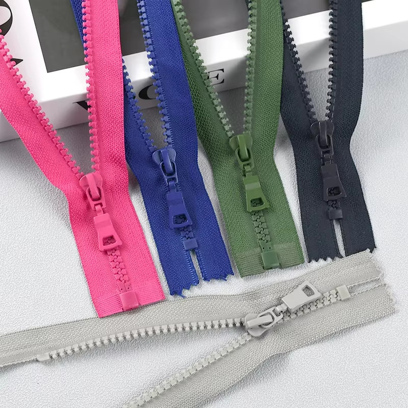 2 Stück Meetee Harz-Reißverschlüsse für Taschen und Kleidung, Größe 5, Farben: Pink und Multicolour, Längen: 15-90 cm - Bild 2