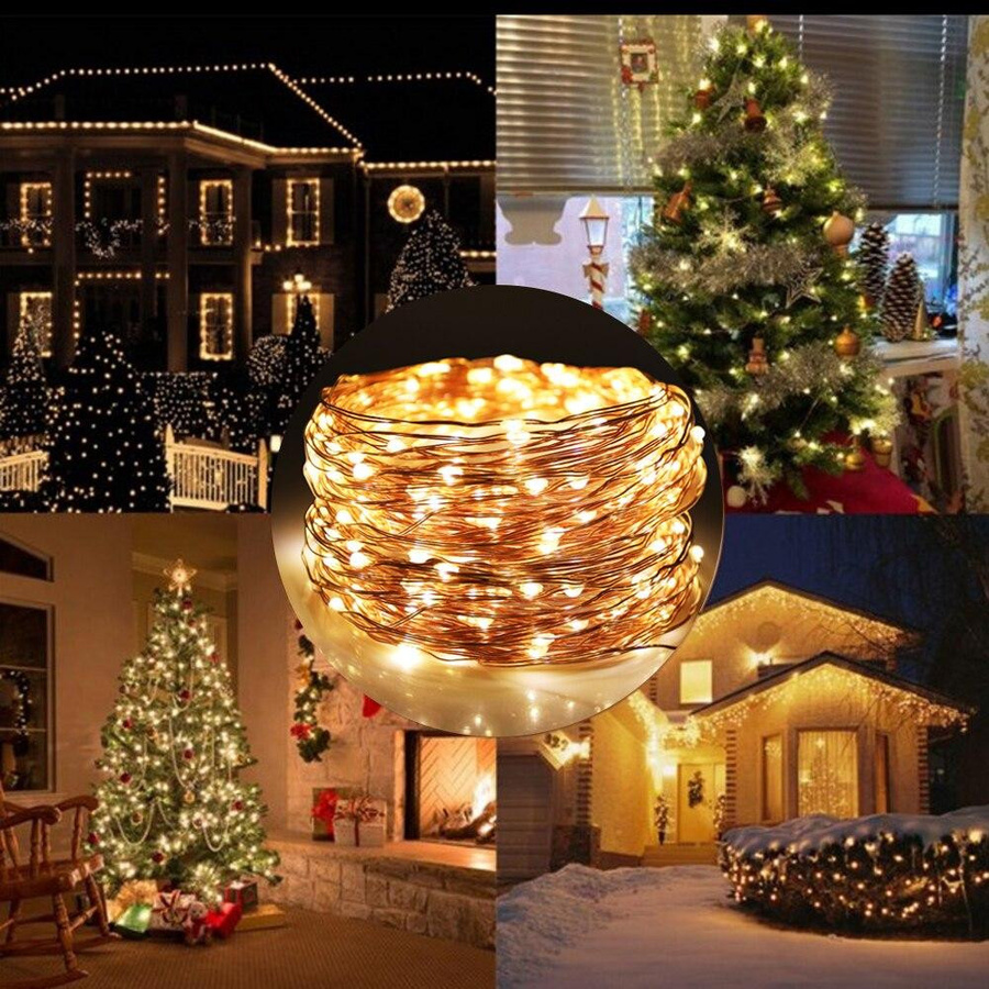 MALITAI LED Kupferdraht Lichterkette mit EU-Stecker in Warmweiß - Bild 5