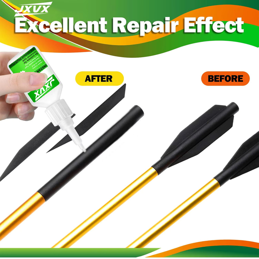 LOOLIFL Super Strong Glue Cyanacrylat-Kleber transparent für Pfeilfedern und Bogenreparaturen 10 ml - Bild 3