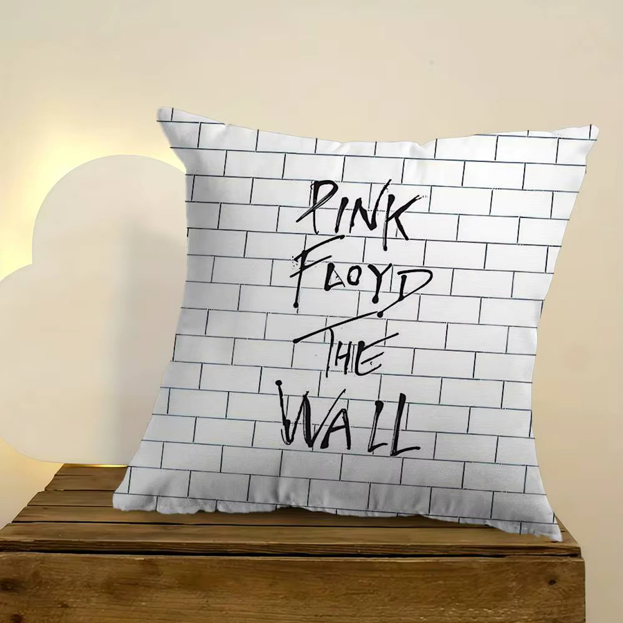 Pinker Kissenbezug Pink Floyd Graphic Design von Kayou, quadratisch, Breite: 30 cm, Höhe: 30 cm - Bild 3