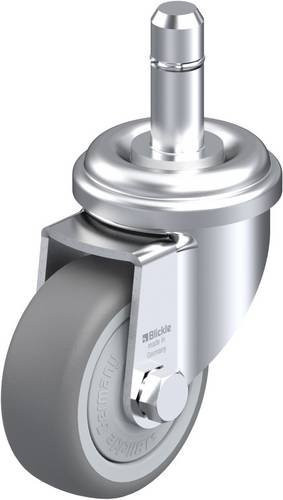 Blickle LRA-TPA 50KF-ES Lenkrolle in Grau und Silber mit 50mm Rad-Durchmesser und 50kg Tragfähigkeit - Bild 1