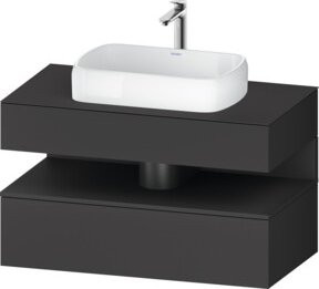 Duravit Waschtischunterschrank Qatego in Grau, B/T/H: 100 x 55 x 60 cm - Bild 1