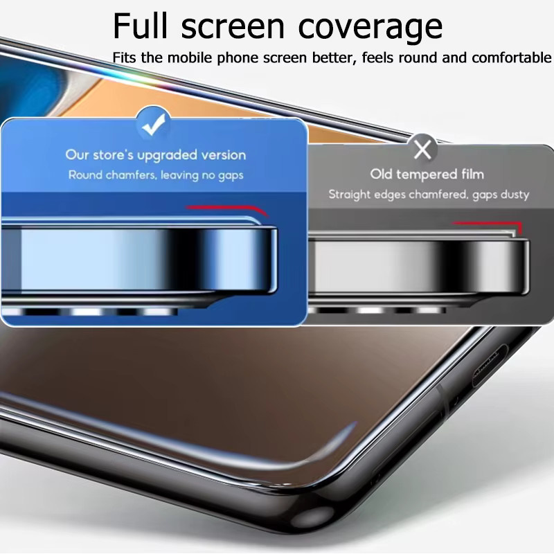 3er-Set gehärtetes Glas als Displayschutz für Realme GT 7T, transparent, Fingerabdruck-Entsperrung kompatibel - Bild 2