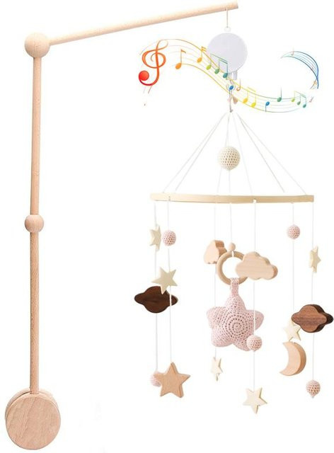 Binchi Outdoor Product Baby Holz Bettglocken Halterung, 3-teiliges Set, ab 0 Jahre - Bild 1