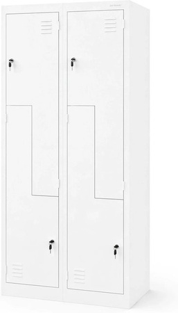 JAN NOWAK Kleiderschrank JULIA in L-Form Weiß, H: 185 cm, B: 80 cm, T: 40 cm
