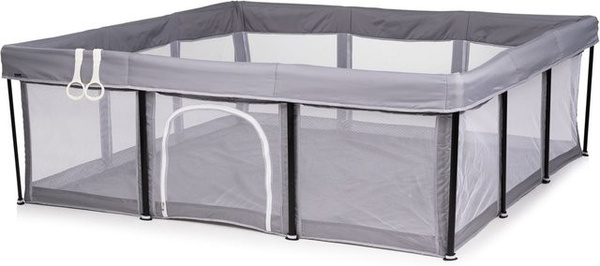 Chipolino Laufstall Easy Set Spielmatte mit Aufbewahrungstasche, Grau, B: 180 cm, B: 180 cm
