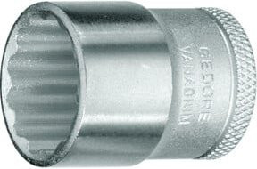 Gedore Steckschlüsseleinsatz 12-kant, 3/8 Zoll Antrieb, 11 mm Weite, silberfarben - Bild 2