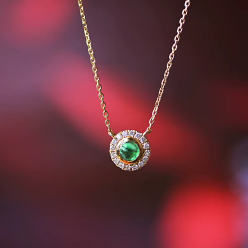 Huitan Halskette, Opal, Zirkonia, Gold, Vintage, Damen - Bild 3
