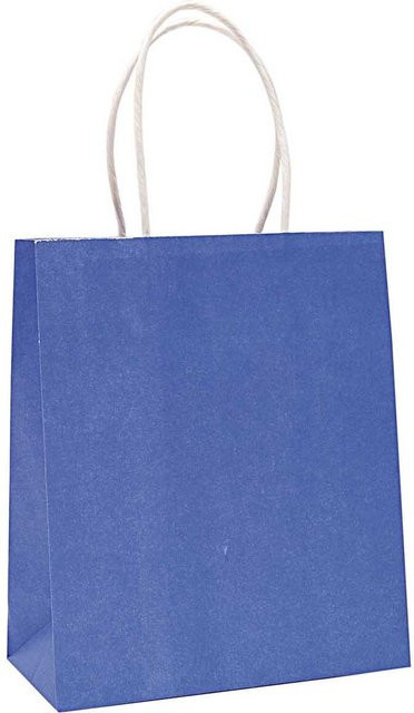 Rico Design Papiertüte aus Kraftpapier in Blau, B/T/H: 12 x 15 x 5,5 cm - Bild 1