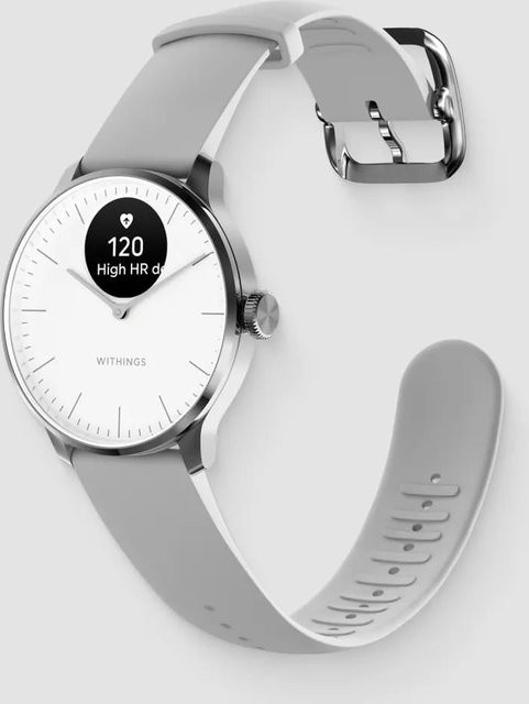 Withings Hybrid-Smartwatch, Weiß, 37 mm, Edelstahl, 5 ATM, Unisex - Bild 1