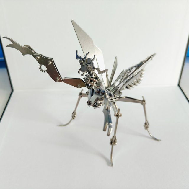 MOKR 3D-Metallpuzzle Mantis, Metall, Grün - Bild 1