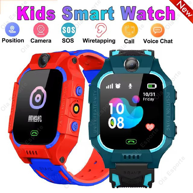 Ola Esporte Smartwatch für Kinder in Lila mit 2G Sim-Karte, SOS-Tracker, Kamera und Telefonfunktion - Bild 1