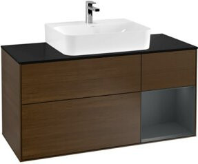 V&B Waschtischunterschrank Finion mit Wandbeleuchtung, Breite: 120 cm, Tiefe: 50,1 cm, Höhe: 50,1 cm, lackiert - Bild 1