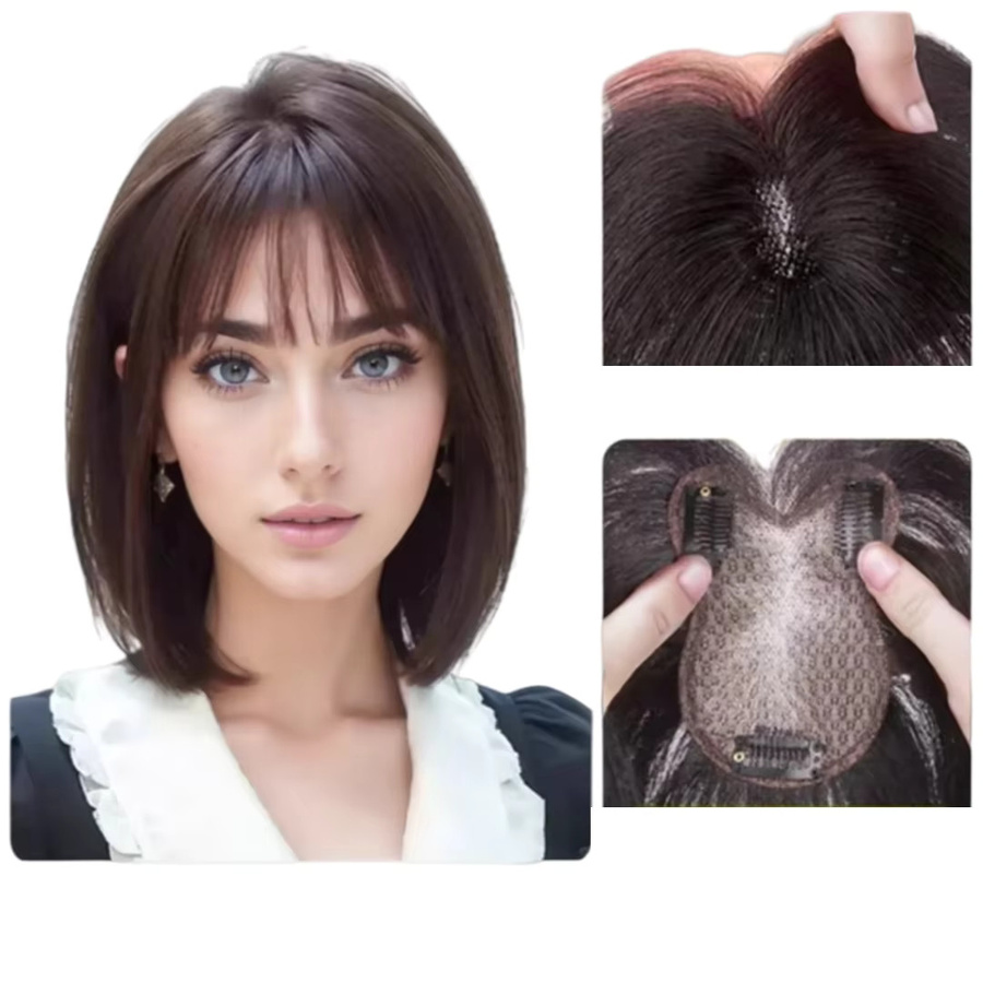 Satifresion Echthaar-Toupet Clip-In Pony, 8x11cm, Damen - Bild 7
