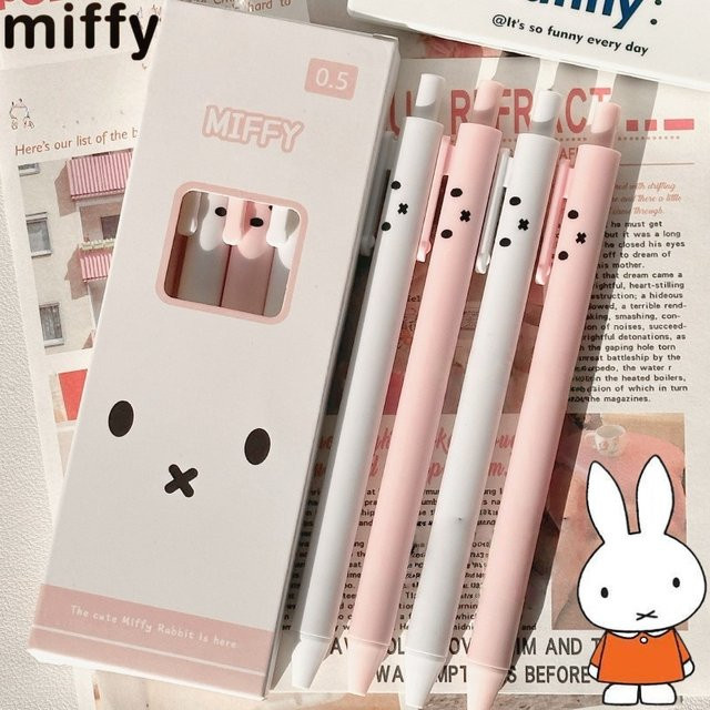 Miffy Kaninchen Gelstift mit Cartoon-Muster, schnelltrocknender Gel-Ink in Gel, modisches Schreibgerät für Schule und Studium - Bild 1