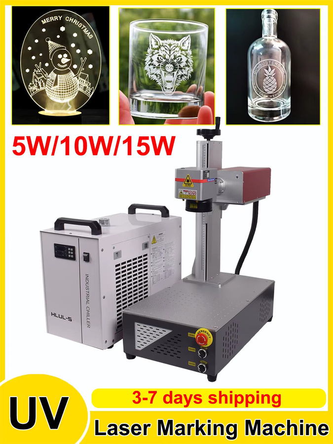 ACHI CRS 15 W UV-Laserbeschriftungsmaschine für Glas, Kristall, Metall, Kunststoff und Holz in Weiß - Bild 4