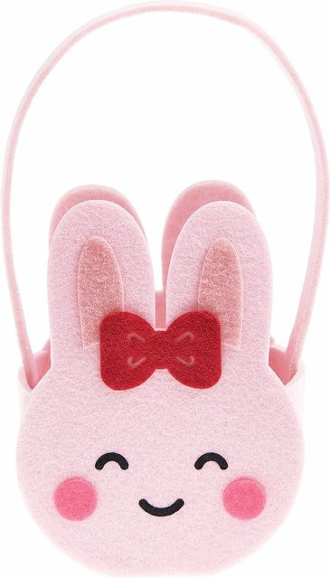 Rico Design Filz-Korb Hase in Rosa aus Polyesterfilz - Bild 1