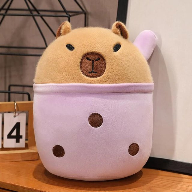 Yiran toy Capybara Plüschtier, Milchtee, 20cm, Bunt / Mehrfarbig - Bild 1