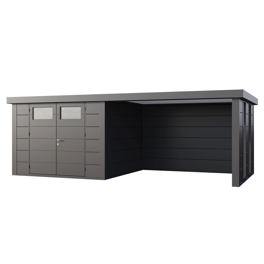 Telluria Gerätehaus Classico in Silber mit Außenmaß B: 662 cm, H: 219 cm, T: 318 cm - Bild 2