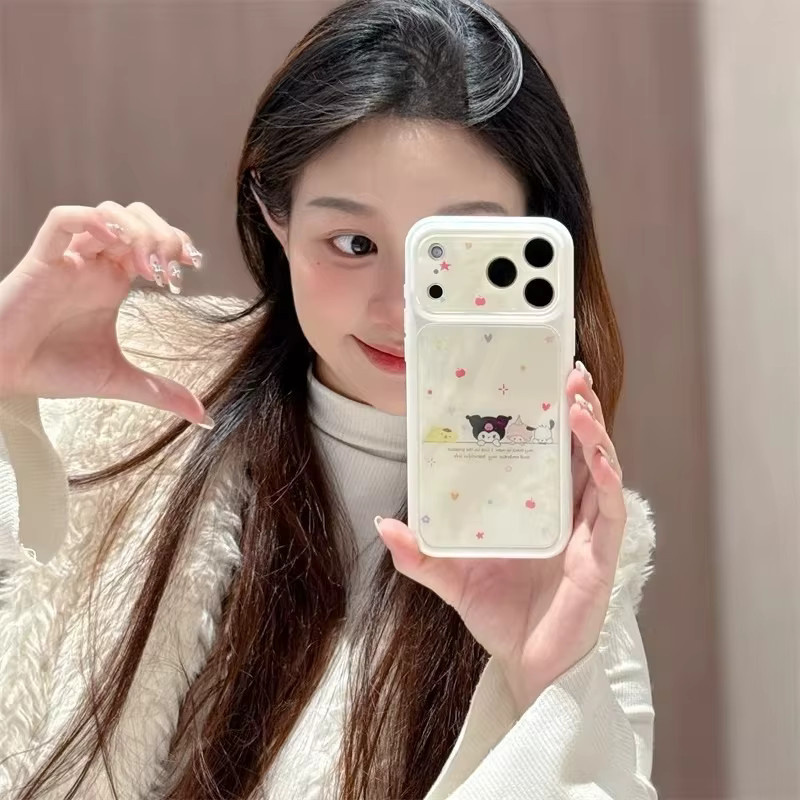 Sanrio Hello Kitty Kuromi Handyhülle im Y2K Design für iPhone 16 15 14 Pro Max, Rosa - Bild 3