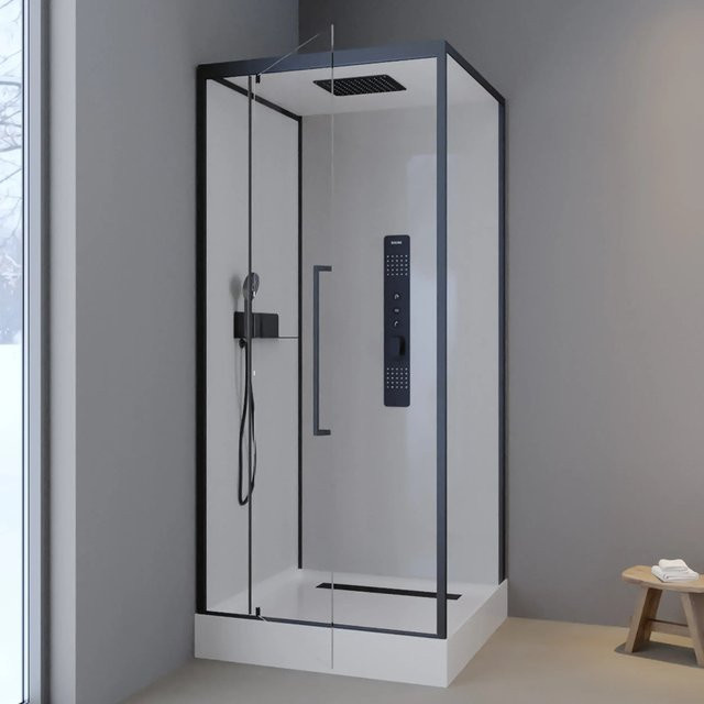 Aurlane Komplettdusche Urban 2 Square in Weiss, B/T/H: 90 x 90 x 215 cm - Bild 1