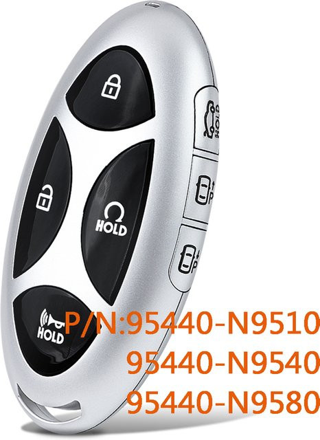 KEYECU Smart Remote Auto Schlüsselanhänger für Hyundai Tucson 2023 2024 2025, 433 MHz, TQ8-FOB-4F61M43, 4A Chip, Farbe: Silber - Bild 1