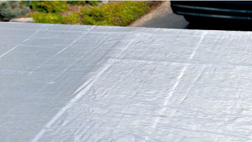 Weka Dachbahnenset für Saunahaus Naantali aus Aluminium in Grau und Silber, 2 Rollen - Bild 1