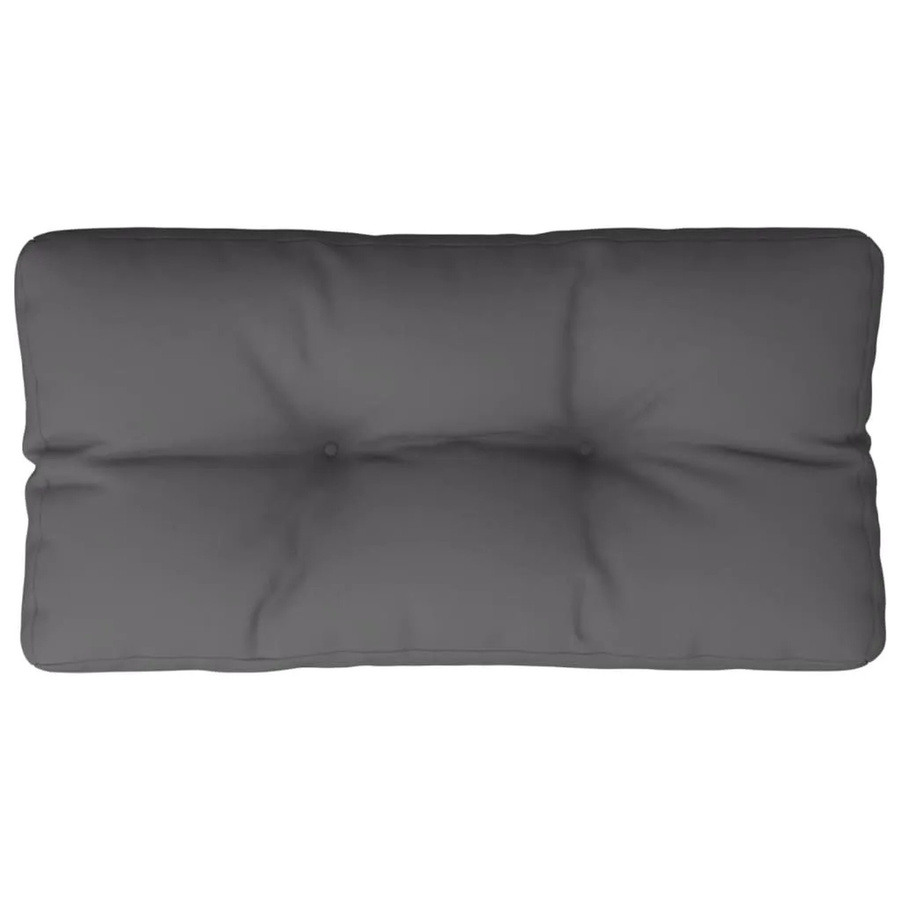 vidaXL Palettenkissen Anthrazit aus Polyester, wasserabweisend und UV-beständig, B/T/H: 80 x 40 x 12 cm - Bild 2
