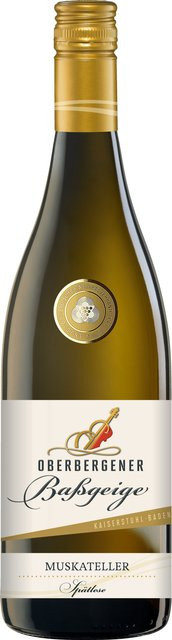 Winzergenossenschaft Oberbergen Oberbergener Baßgeige Muskateller Weißwein, Spätlese, lieblich, Baden, 2023, 0,75 l - Bild 1