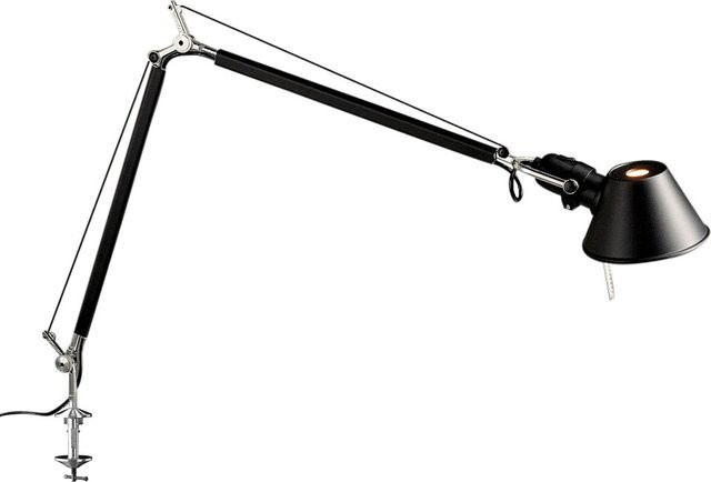 Artemide Tolomeo Tavolo LED Tischleuchte mit Klemme in Schwarz aus Aluminium - Bild 1