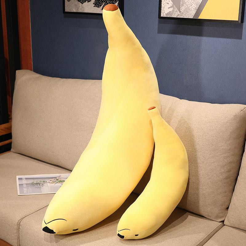 Kawaii Lustiger Hund mit Banane Plüschtier Stoffpuppe 90cm - Bild 3