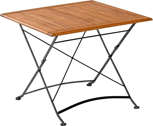 Merxx Klapptisch Schlossgarten Quadratisch aus Holz in Braun B/T: 75 x 75 cm - Bild 1